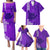 Strong Maui Family Puletasi Dress and Hawaiian Shirt Good Living Hawaii with Shaka Sign Kakau Tribal Purple LT9 Purple - Polynesian Pride