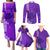 Strong Maui Family Matching Puletasi Dress and Hawaiian Shirt Good Living Hawaii with Shaka Sign Kakau Tribal Purple LT9 - Polynesian Pride