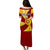 Personalised Tonga High School Puletasi Dress Tongan Ngatu Pattern LT14 - Polynesian Pride