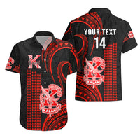 Personalised Matching Outfit For Couples Hawaii Kalani High School Puletasi Dress and Hawaiian Shirt Polynesian Kakau Pattern LT14 - Polynesian Pride