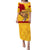 Polynesian Pride Father Day Papua New Guinea Puletasi Dress PNG I Love You Dad Yellow Version LT14 Long Dress Yellow - Polynesian Pride