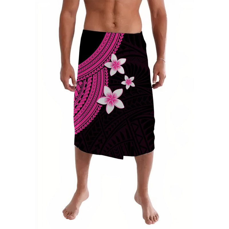 Polynesian Lavalava With Plumeria Flower Pink LT6 Pink - Polynesian Pride