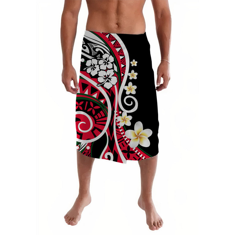 Plumeria Polynesian Lavalava Trending Red LT6 Red - Polynesian Pride