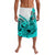 Hawaii Lavalava Polynesian Shark Tattoo With Plumeria Turquoise Gradient LT14 Turquoise - Polynesian Pride