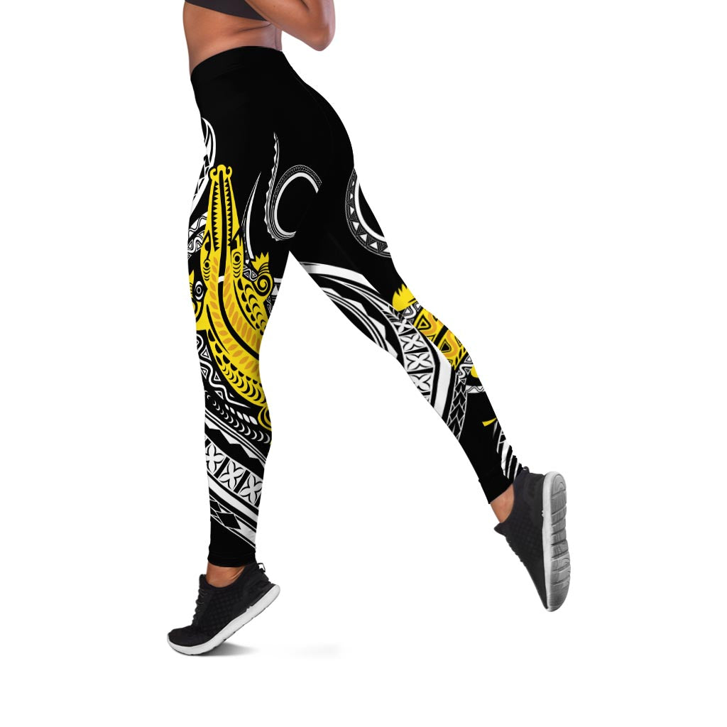 Polynesia Crocodile Special Vines Leggings - Tribal Pattern LT7 - Polynesian Pride