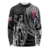 Hawaii King Flag Polynesian Long Sleeve Shirt Tity Style
