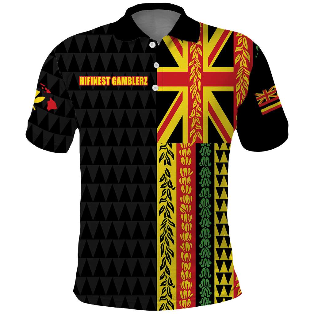 CUSTOMER REQUEST - HIFINEST GAMBLERZ - 17/09/2026 - Polo Shirt - LT05 Black - Polynesian Pride