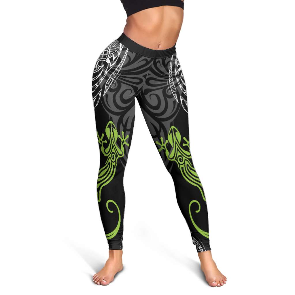 Polynesia Lizards Tattoo Leggings - Tribal Gecko Pattern LT05 - Polynesian Pride