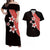 Polynesian Matching Dress and Hawaiian Shirt with Plumeria Flower Red LT6 Red - Polynesian Pride