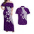 Polynesian Matching Dress and Hawaiian Shirt with Plumeria Flower Purple LT6 Purple - Polynesian Pride