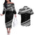 Polynesian Couples Matching Outfits Combo Long Sleeve Dress Simple Black LT6 Black - Polynesian Pride