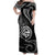 Polynesian Pride Guam With Polynesian Tribal Tattoo and Coat of Arms Off Shoulder Long Dress Black Version LT9 - Polynesian Pride