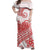 Polynesian Tribal Tattoo Retro Off Shoulder Long Dress Red Screen Color LT9 - Polynesian Pride