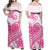 Polynesian Tribal Tattoo Retro Couple Off Long Dress and Hawaiian Shirt Pink Screen Color LT9 - Polynesian Pride