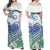 Polynesian Tribal Tattoo Retro Couple Off Long Dress and Hawaiian Shirt Gradient 03 Screen Color LT9 - Polynesian Pride