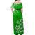 Hawaii Summer Matching Dress and Hawaiian Shirt Mix Polynesian Green LT6 - Polynesian Pride