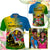 Custom Photo Malampa Fiji Day Polo Shirt Together We Grow Coat Of Arms Tropical Flowers CTM14 - Polynesian Pride