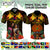 Custom Photo Papua New Guinea Provinces Polo Shirt Flag With Polynesian Tropical Flowers CTM14 - Polynesian Pride