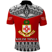 Custom Kolisi Tonga Polo Shirt College Atele Mate Maa Tonga LT13 - Polynesian Pride