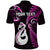 Custom New Zealand Polo Shirt Aotearoa Silver Fern With Manaia Maori Unique Pink LT14 - Polynesian Pride