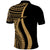 (Kekoa) TOWBIN KN Polo Shirt Gold Polynesian Tentacle Tribal Pattern RLT14 - Polynesian Pride