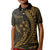 Kosrae State Polo KID Shirt - Gold Wings Style RLT7 Unisex Gold - Polynesian Pride