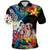 Custom Photo Polynesian Shark Tattoo Polo Shirt Beauty Pacific Flowers CTM09 - Polynesian Pride