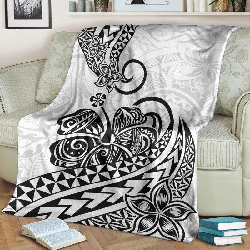 Polynesian Tribal Tattoo Retro Premium Blanket Black Screen Color LT9 Black - Polynesian Pride