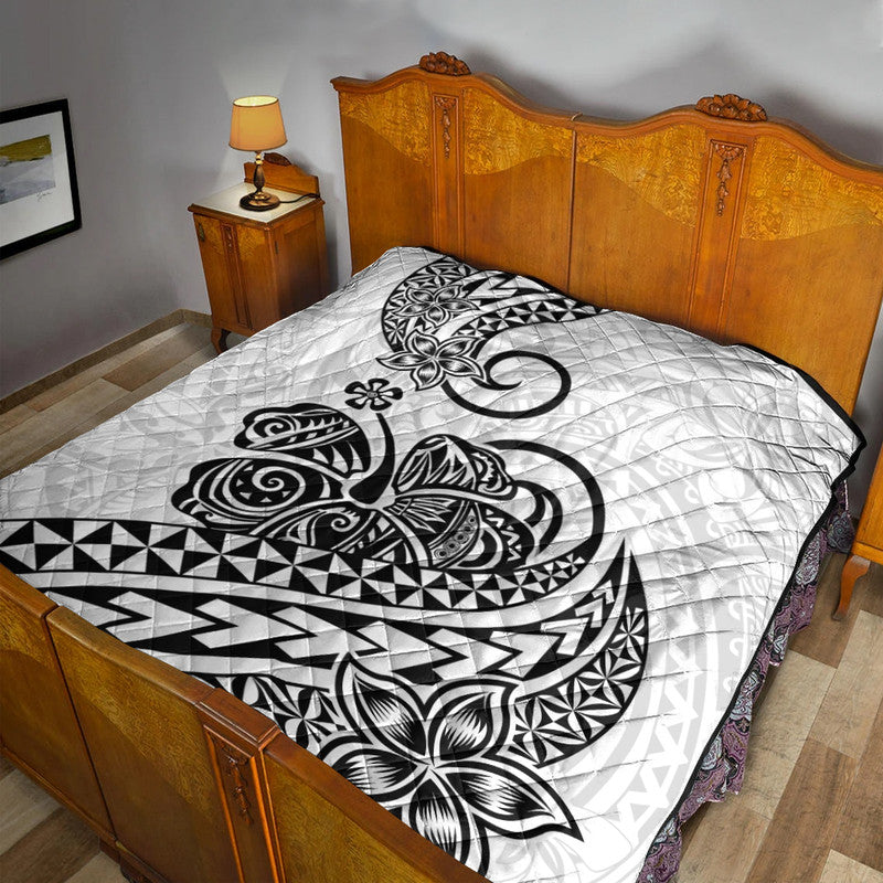 Polynesian Tribal Tattoo Retro Premium Quilt Black Screen Color LT9 Black - Polynesian Pride