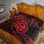 Polynesian Pride Guam With Polynesian Tribal Tattoo and Coat of Arms Premium Quilt Red Version LT9 Red - Polynesian Pride