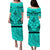 Polynesian Father's Day Gift For Dad Puletasi Dress Super Father In The World - Turquoise Polynesian Pattern LT9 - Polynesian Pride