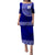 Tonga Tupou High Shcool Puletasi Dress Kupesi Style - Ver03 LT7 Long Dress Blue - Polynesian Pride