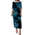 Hawaii Summer Puletasi Dress Mix Polynesian Black-Blue LT6 Long Dress Blue - Polynesian Pride