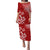 Hawaii Summer Puletasi Dress Mix Polynesian Red LT6 Long Dress Red - Polynesian Pride