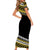 Polynesian Couples Matching Outfits Combo Bodycon Dress And Hawaii Shirt Simple Gold No.2 LT6 - Polynesian Pride