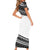 Polynesian Short Sleeve Body Long Dress Simple White LT6 - Polynesian Pride