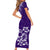 Hawaii Summer Couples Matching Outfits Combo Bodycon Dress And Hawaii Shirt Mix Polynesian Purple LT6 - Polynesian Pride