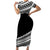 Polynesian Short Sleeve Body Long Dress Simple Black LT6 Long Dress Black - Polynesian Pride