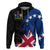 Cook Islands Special Grunge Flag Pullover Hoodie