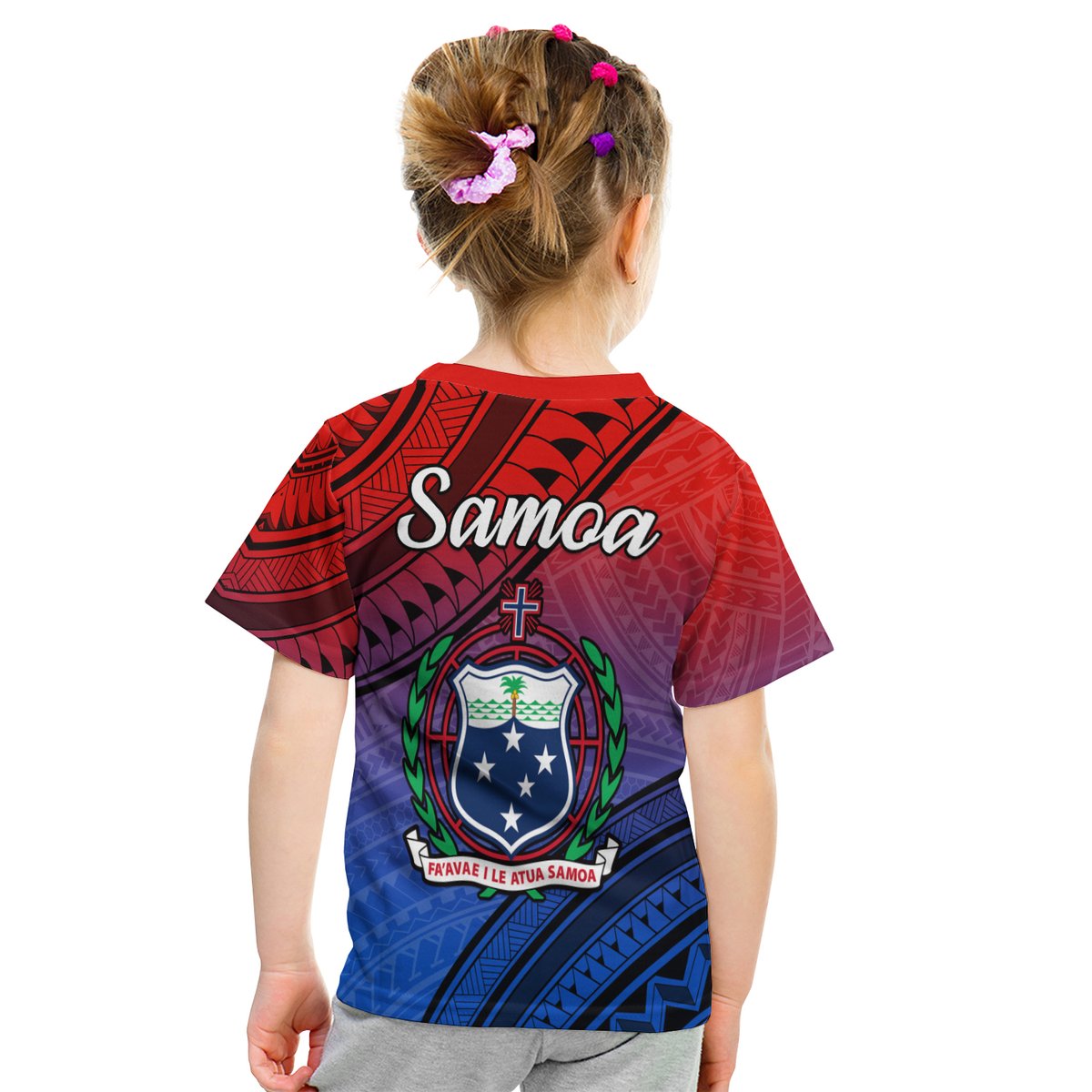 Samoa T Shirt Style Gradient Sporty Original LT13 - Polynesian Pride