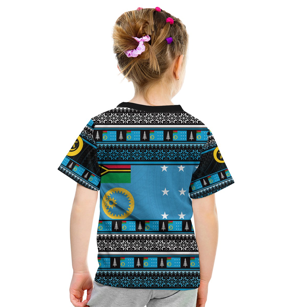 Sanma Province T Shirt Kid Of Vanuatu Christmas LT6 - Polynesian Pride