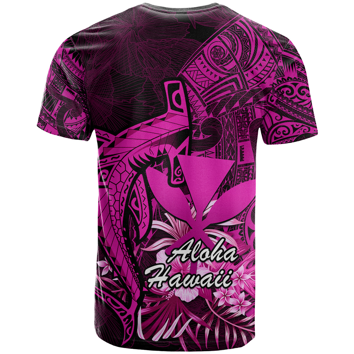 Hawaii Islands Polo Shirt Maui Map Hawaiian Shark With Tropical Flowers LT14 - Polynesian Pride