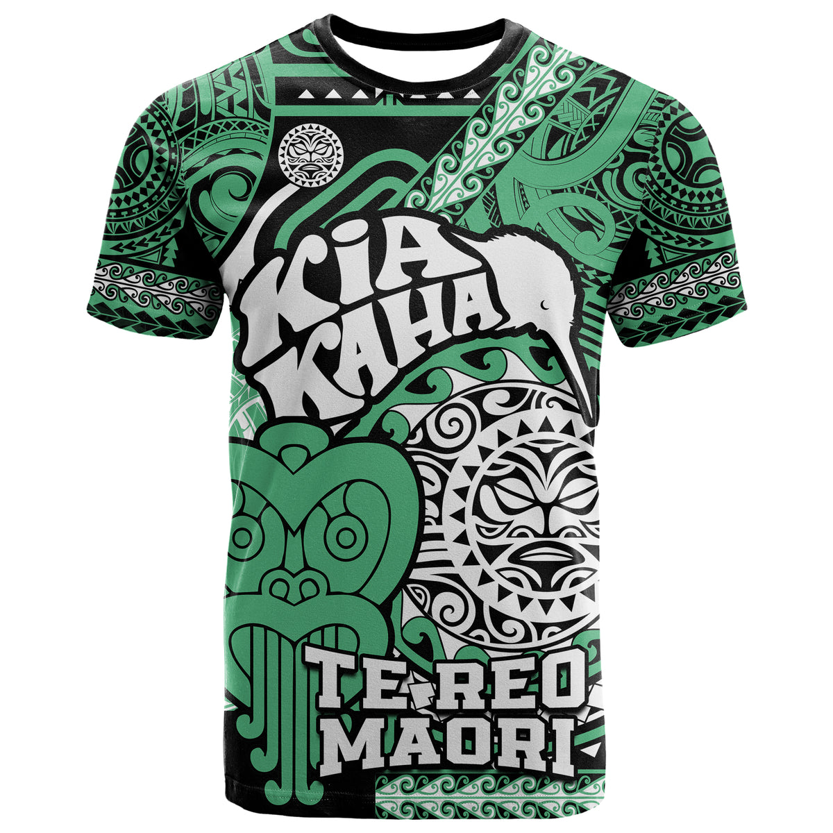 Personalised Te Reo Maori New Zealand T Shirt Kia Haka Maori Tribal Tattoo LT9 - Polynesian Pride