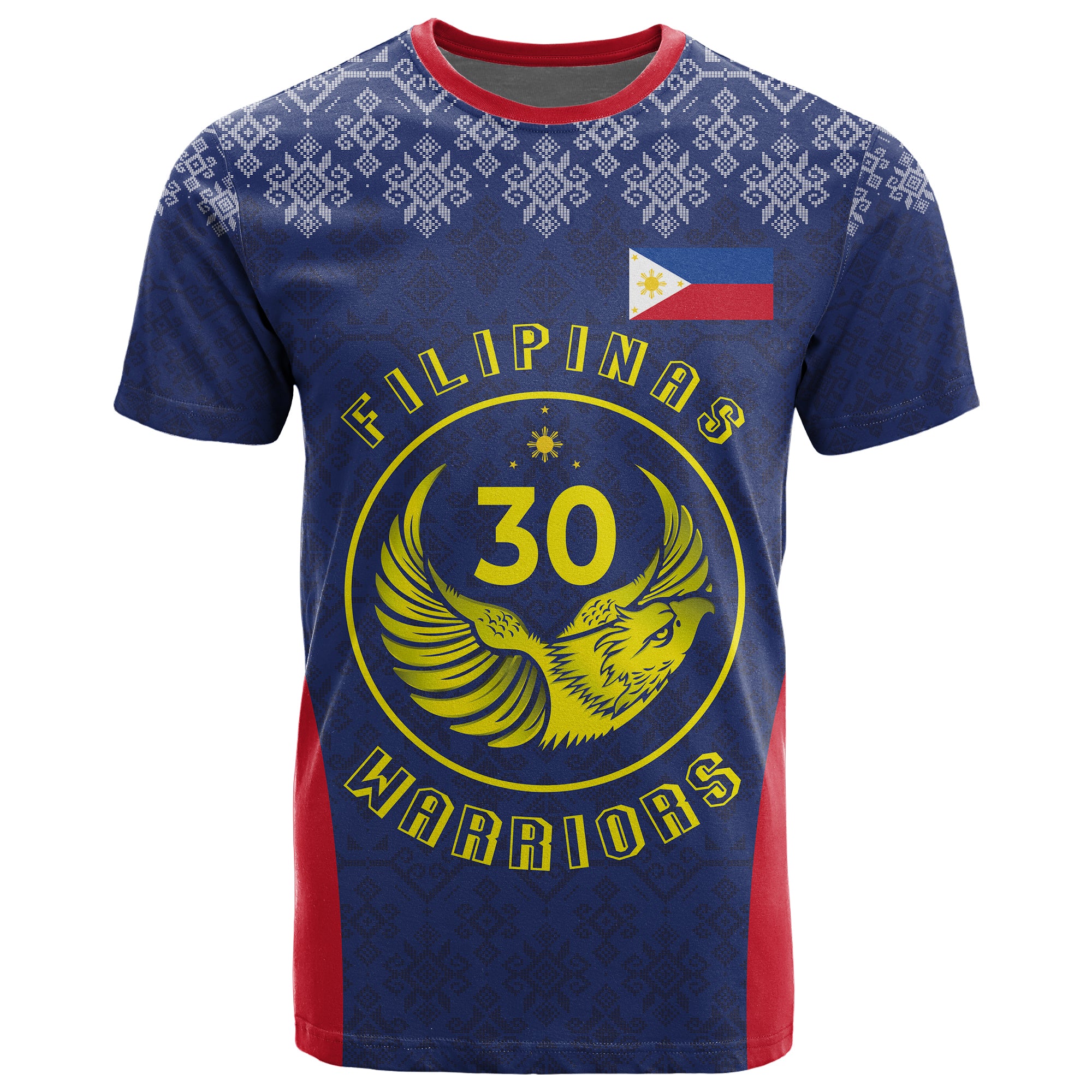 Philippines Basketball T Shirt Pilipinas Warriors Blue Color LT03