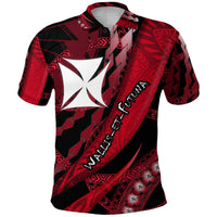 Custom Wallis et Futuna Polo Shirt Artsy Style Black LT9 Adult Black - Polynesian Pride