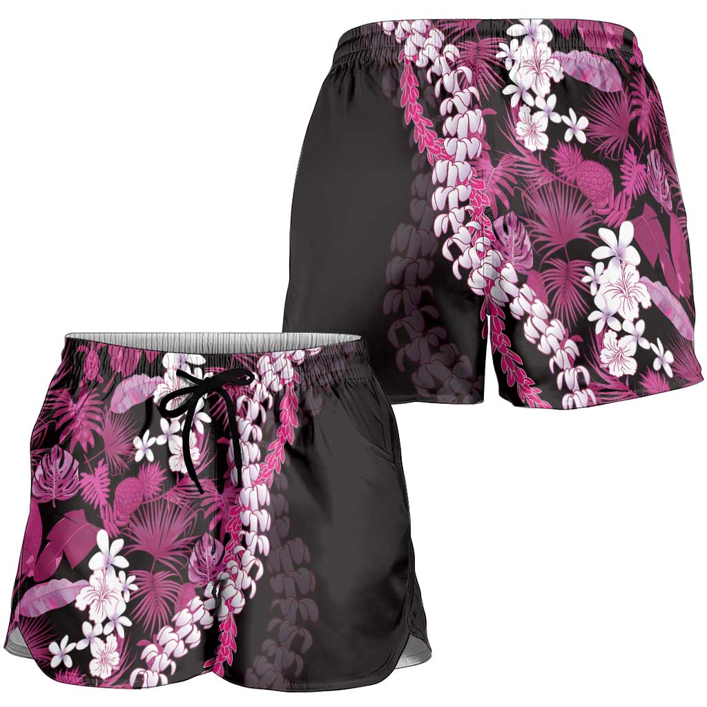 Akala Aloha Hawaii Lei Shorts for Women Tropical Flowers Elegant Vibe - Polynesian Pride