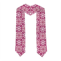 Akala Palaka Quilt Hawaii Graduation Stole Hawaiian Tropical Monstera Sea Turtle LT14 - Polynesian Pride