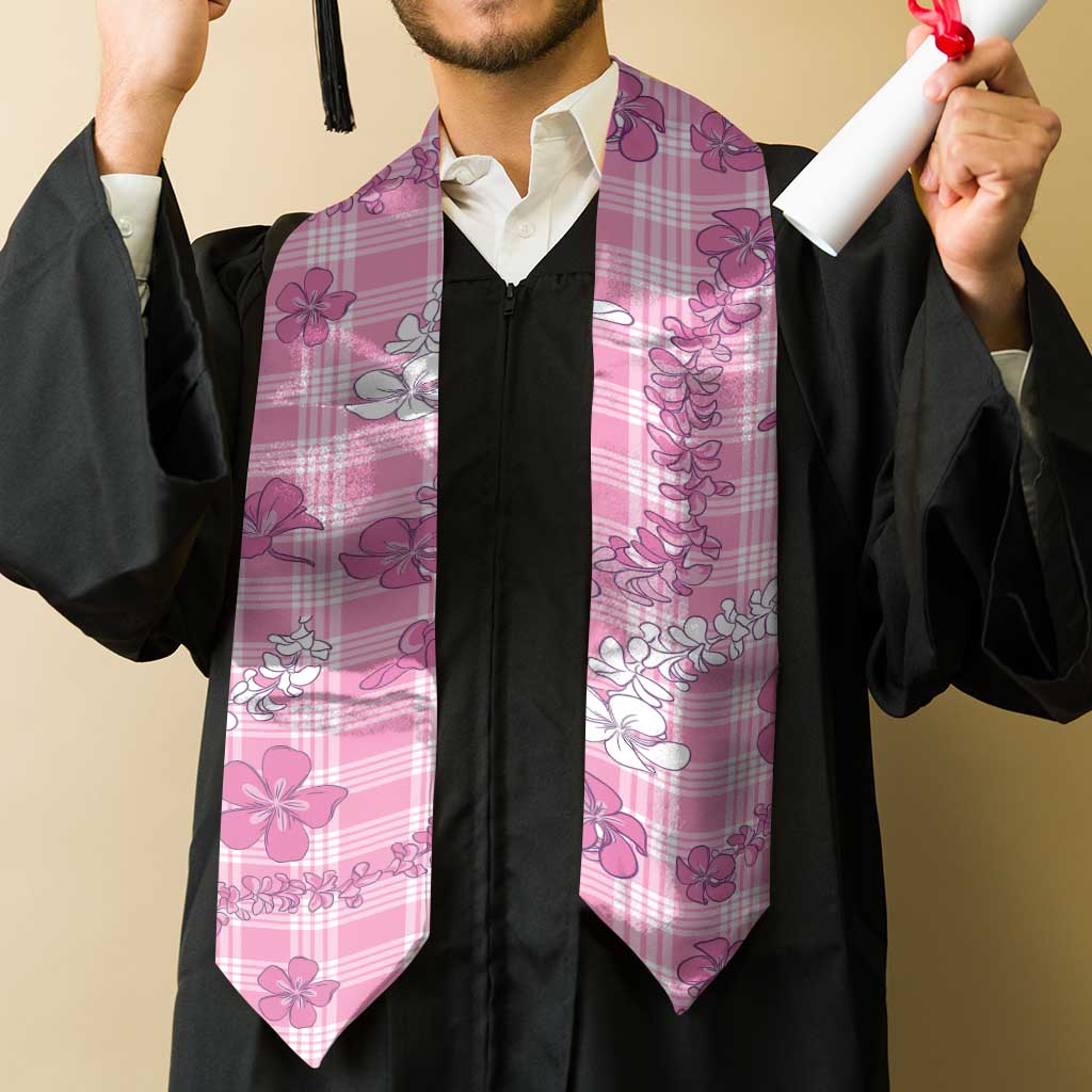 Alaka Aloha Hawaii Graduation Stole Plumeria Lei With Palaka Motif LT14 - Polynesian Pride