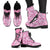 Alaka Aloha Hawaii Leather Boots Plumeria Lei With Palaka Motif - Polynesian Pride