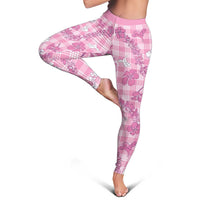 Alaka Aloha Hawaii Leggings Plumeria Lei With Palaka Motif - Polynesian Pride